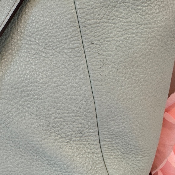 Coach Light Green Leather Satchel - Picture 7 of 8